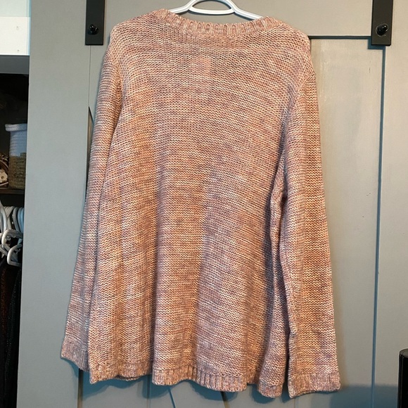 BNWT Ricki’s XXL Pink Cable Knit Open Knit Sweater - Picture 2 of 5